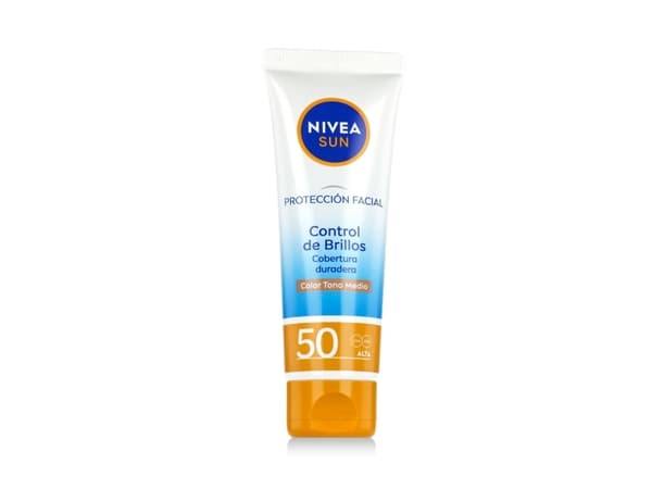 Nivea Sun UV Face Shine Control Cream SPF 50 (01 Medium) 50 ml