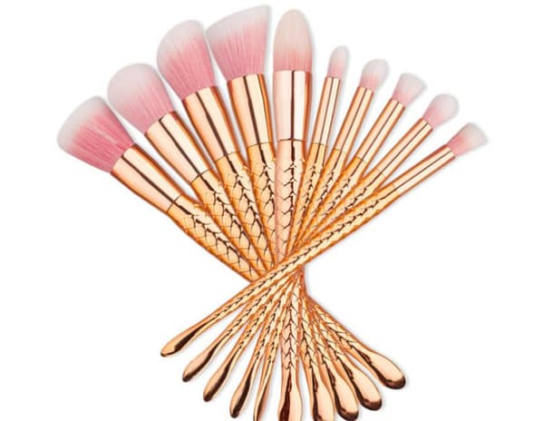 10st Sminkborstar - Makeup brushes - Unicorn