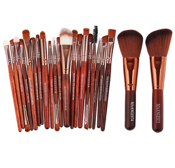 22-delars Sminkborstar av MAANGE-Minerals