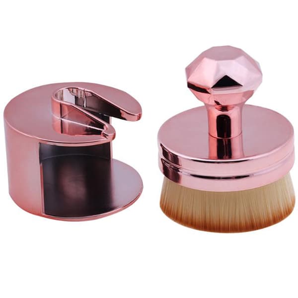 Mjuk Oval Makeupborste med Perfekt Lagringslösning