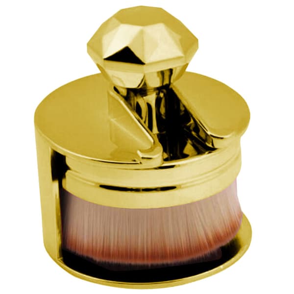 Mjuk Oval Makeupborste med Perfekt Lagringslösning
