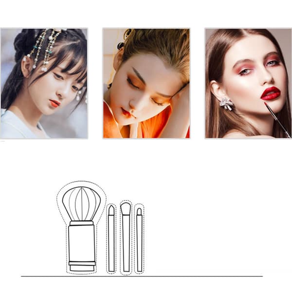 4in1 Premium Makeup Borstset