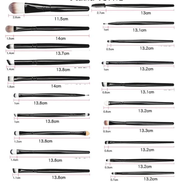 Eye Kit meikkiharjat - 20 kpl