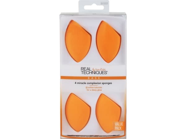 REAL TECHNIQUES SET Miracle Complexion Sponges set of four makeup sponges