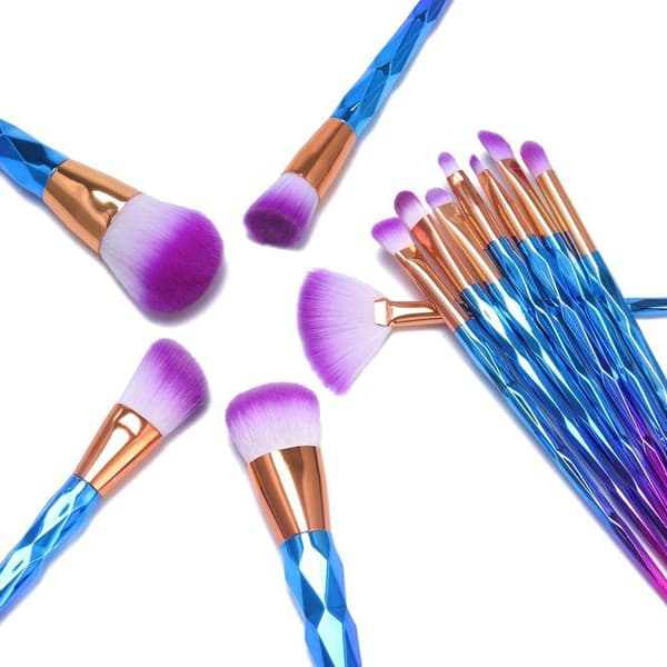 Unicorn Colorful 12 pcs. exclusive makeup / makeup brushes