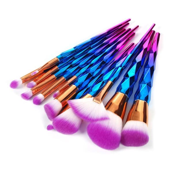 Unicorn White Pro Set with 10 pcs. exclusive makeup / makeup brushes