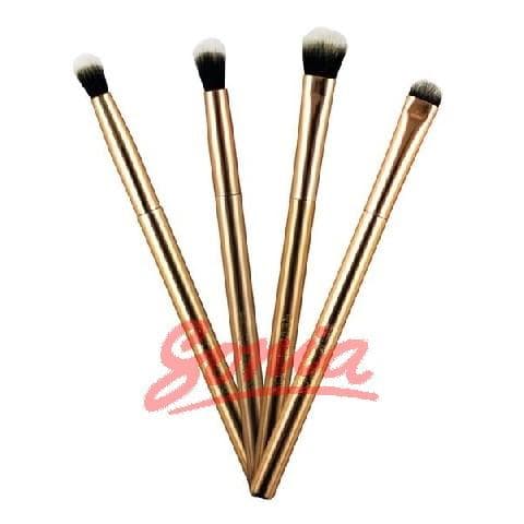 Makeup Revolution Metals Go Ultra Eye shadows set of brushes for 1op.-4p
