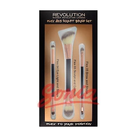 Makeup Brush Revolution Sculp Flex & Brush Set Kit makeup brushes 1op.-3p