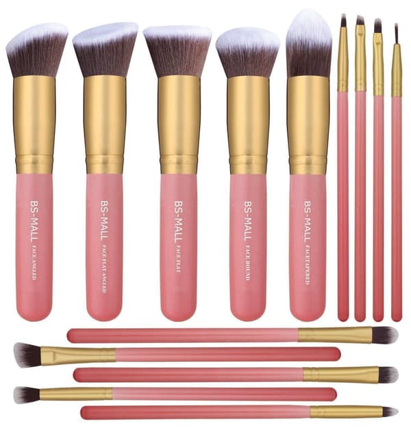 BS05 - BS-MALL 14 st. eksklusive Makeup / makeup børster af bedste kvalitet