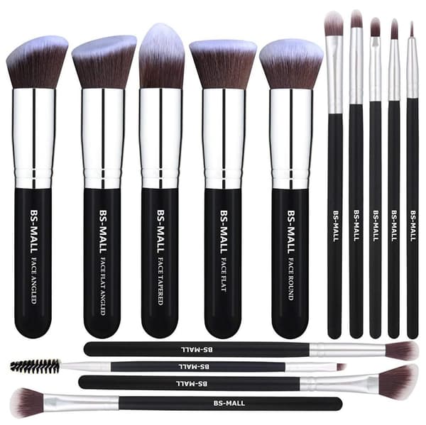BS07 - BS-MALL 14 st. eksklusive Makeup / makeup børster af bedste kvalitet