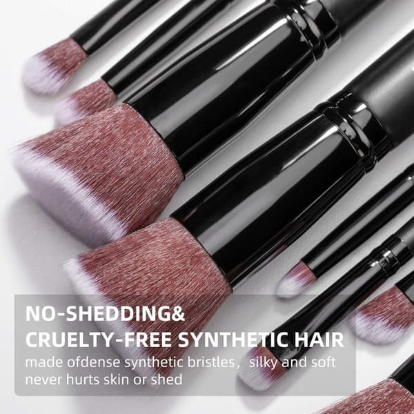 BS08 - BS-MALL 14 st. eksklusive Makeup / makeup børster av beste kvalitet