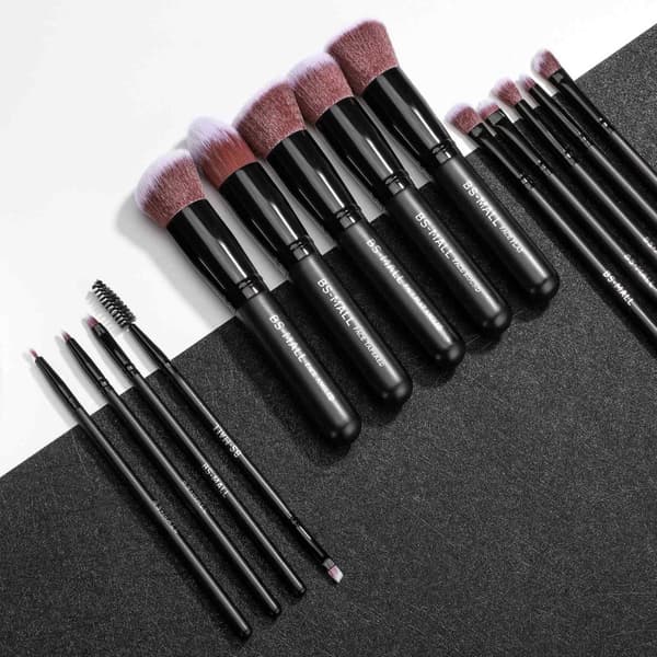 BS08 - BS-MALL 14 st. eksklusive Makeup / makeup børster av beste kvalitet
