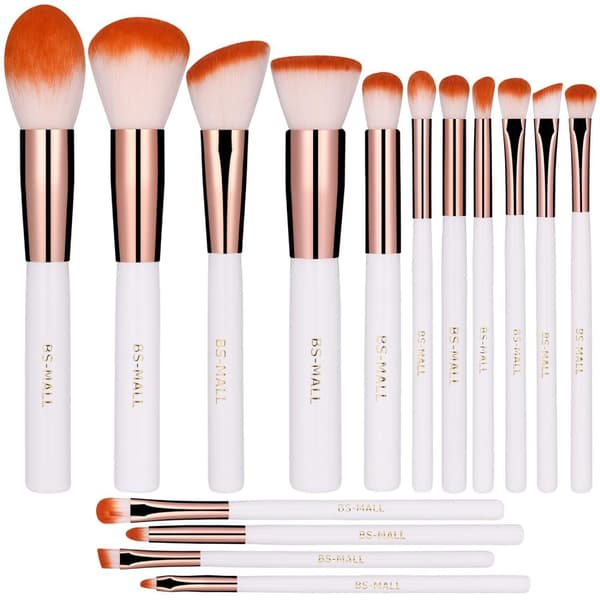 BS10 - BS-MALL 15 st. eksklusive Makeup / makeup børster af bedste kvalitet