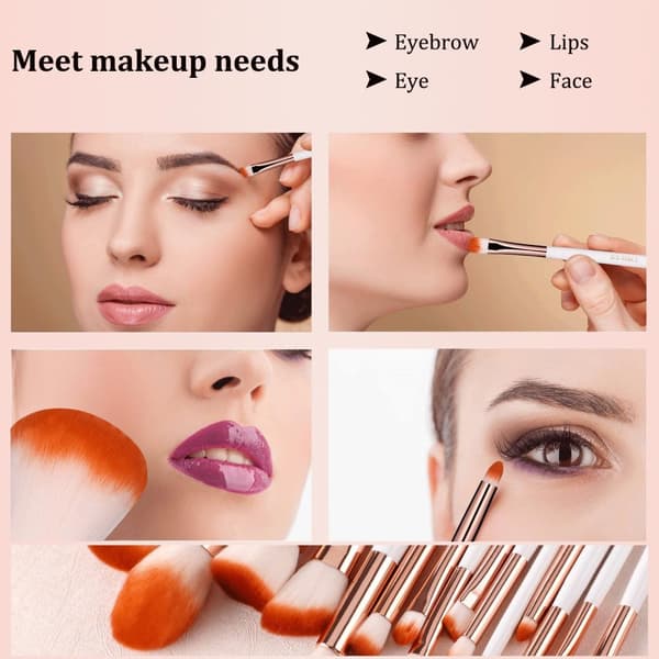 BS11 - BS-MALL 15 st. eksklusive Makeup / makeup børster af bedste kvalitet