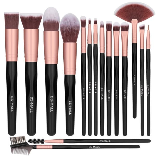 BS12 - BS-MALL 16 st. eksklusive Makeup / makeup børster af bedste kvalitet