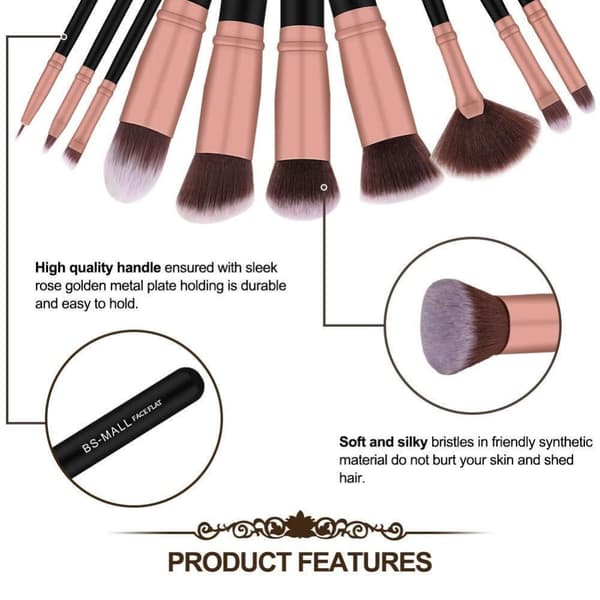 BS14 - BS-MALL 22 st. eksklusive Makeup / makeup børster af bedste kvalitet