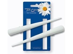Top Choice White Cufflinks "bows" size L 2pcs 25105
