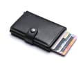 Miniatyrbild 5 av 5: PopUp Smart card holder pushes forward 8 cards RFID-NFC Secure - Black