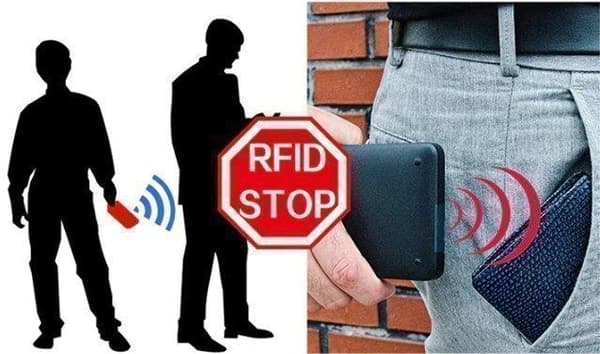 PopUp Smart korthållare skjuter Fram 8st Kort RFID-NFC Säker- Gul