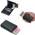 Miniatyrbild 6 av 6: PopUp Smart korthållare skjuter Fram 8st Kort RFID-NFC Säker- Svart