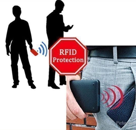 Pop-Up Korthållare - Aluminiumfacken skyddar (RFID-säker)  Silver färg