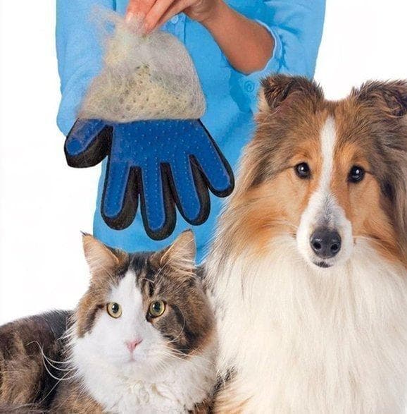 True Touch - Brush glove - Dog - Cat Right hand - Pink