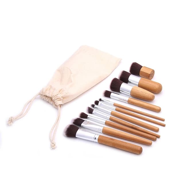 Eleganta Mjuka 11-Set Sminkborstar