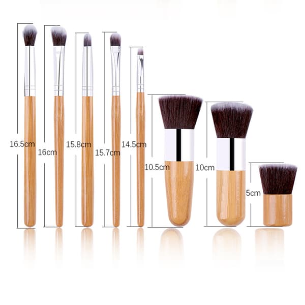 Eleganta Mjuka 11-Set Sminkborstar