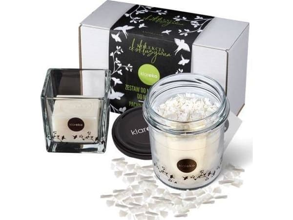 Klareko Klareko, Exclusive Set - Brush Washing Kit + Candle 200g - Gift Package, Citrus (anti-mosquito)