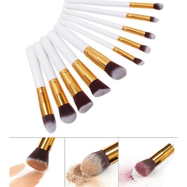 10x Professional Makeup Brushes