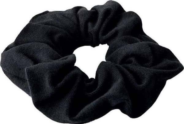 Anwen ANWEN_Scrunchie hårbånd i bomull, svart