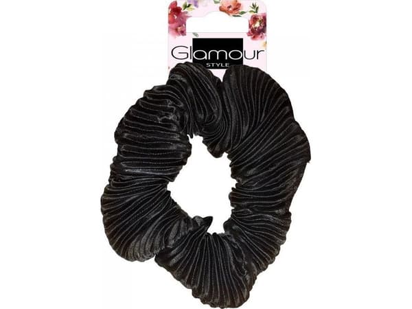 GLAMOUR_Curled Hair Wrap Black