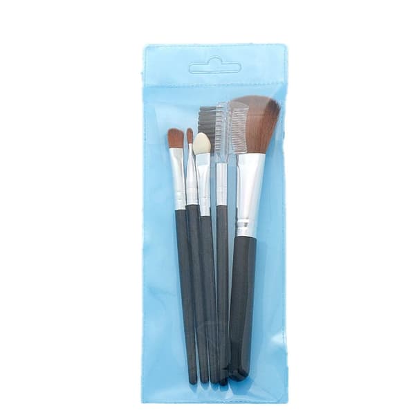 INF Make-up børstesæt med 5 børster Sort