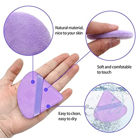 Powder puffs - Make-up puffs 4-pakning Lilla