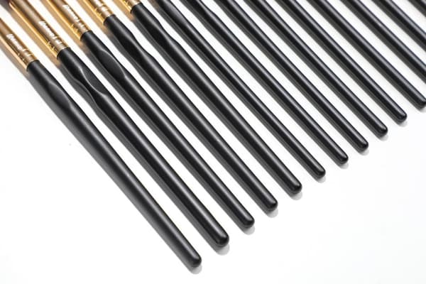 New 24 kpl. Pro Makeup Brushes Black / Gold