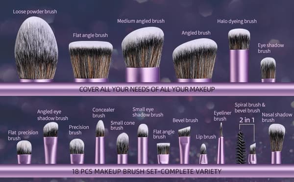 BS25 - BS-MALL 11 st. eksklusive Makeup / makeup børster af bedste kvalitet
