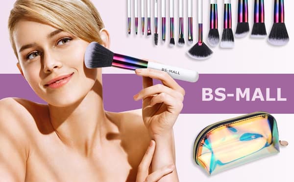 BS27 - BS-MALL 18 st. eksklusive Makeup / makeup børster av beste kvalitet