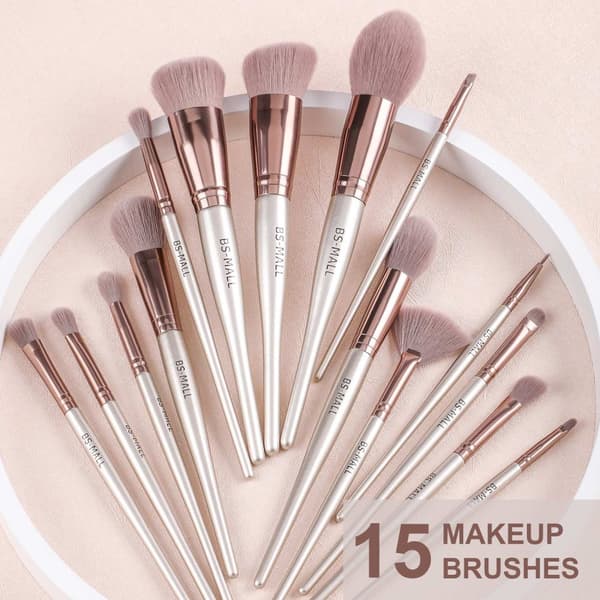 BS29 - BS-MALL 15 st. eksklusive Makeup / makeup børster af bedste kvalitet