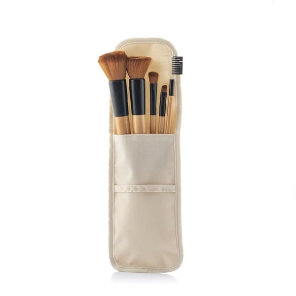 InnovaGoods Miset make-up børster i træ x5