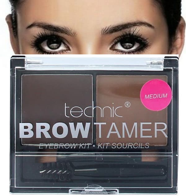 Technic Brow Tamer Kit *Medium Brown*-Brush+Wax+Powder