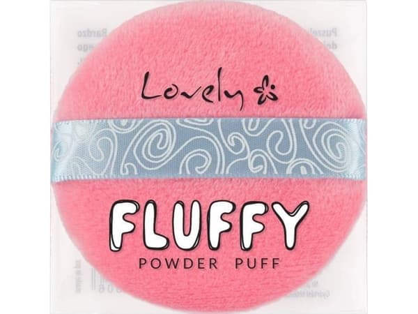 LOVELY_Fluffy Powder Puff powder application can Pink