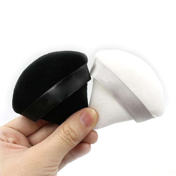 6 stk Trekantede Makeup Svampe Powder puff Vaskbare makeup svampe Hvide