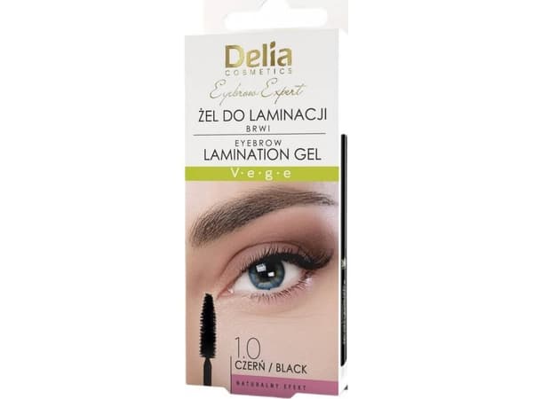 Delia Delia Eyebrow Expert kulmakarvojen laminointigeeli Musta 4ml