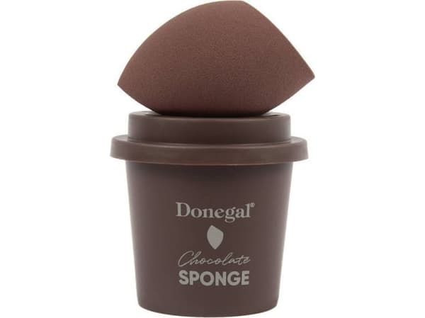 Donegal DONEGAL Gąbka do makijażu Morning Coffee - Chocolate z etui (4352) 1szt