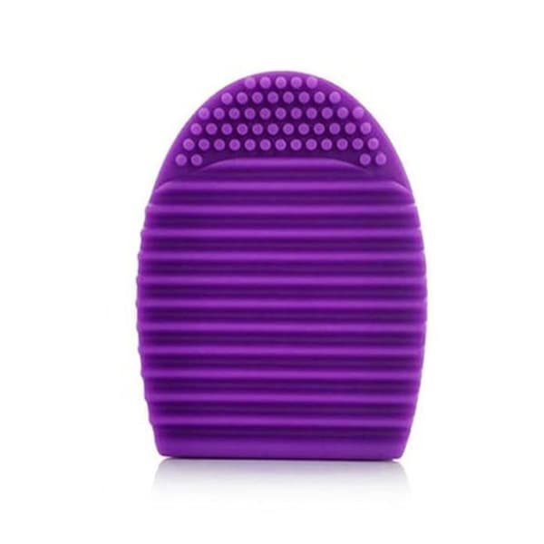 Rengöringshandske MakeUp tvättborste Scrubber Board Cosmetic Ren mörklila