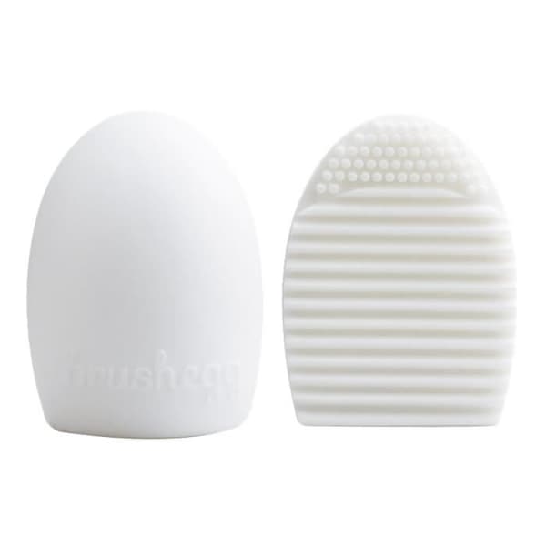 1 PC Fashion Damägg Rengöringshandske Tvättborste Scrubber Board Sminkborste - Vit