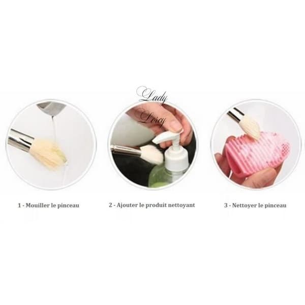 Brush Egg Fuchsia - Rengöringstillbehör för sminkborste