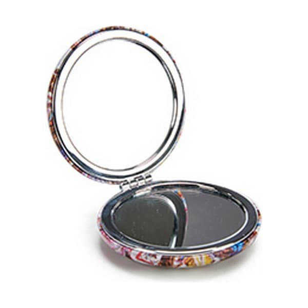 Lommespejl Krystal Plastik 8 x 2,4 x 8 cm (12 enheder)