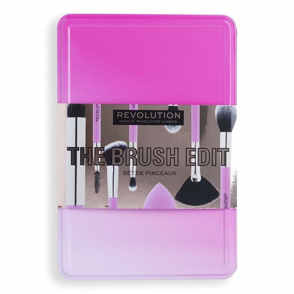 Meikkiharjasetti Revolution Make Up The Brush Edit Pinkki 8 Kappaletta