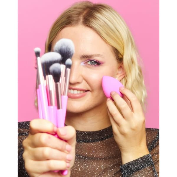 Meikkiharjasetti Revolution Make Up The Brush Edit Pinkki 8 Kappaletta